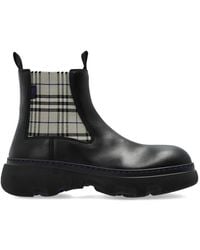 Burberry - Burberr Creeper Chelsea Low Ankle Boots - Lyst