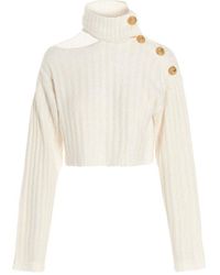 balmain crop jumper