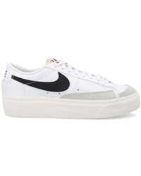 Nike Blazer Low Platform Shoes - White