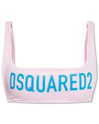 DSquared² - Technicolor Bandeau-style Bikini Top - Lyst