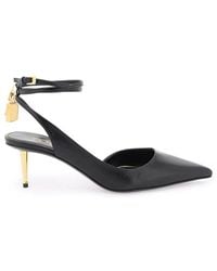 Tom Ford - Padlock Slingback Pointed-toe Pumps - Lyst