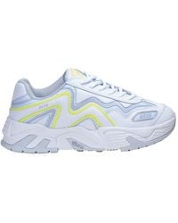 MSGM - Round Toe Lace-Up Sneakers - Lyst