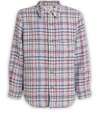 Thom Browne - Multicolor Gingham Tweed Shirt Jacket - Lyst