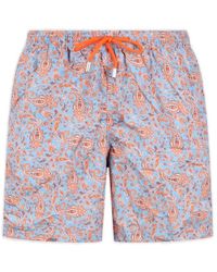 Mc2 Saint Barth - Pattern-Printed Drawstring Swim Shorts - Lyst