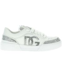 Dolce & Gabbana - New Roma Embellished Sneakers - Lyst