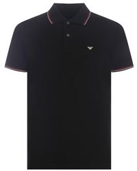 Emporio Armani - Stretch Cotton Polo Shirt - Lyst