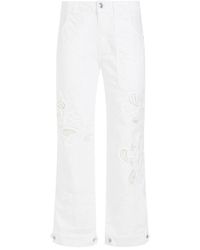Ermanno Scervino - Lace Detailed Cargo Trousers - Lyst