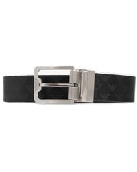 Emporio Armani Leather Belt - Black