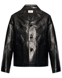Ami Paris - Leather Jacket - Lyst