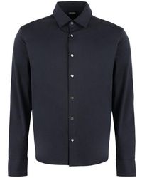 ZEGNA - Long Sleeve Cotton Shirt - Lyst