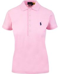 Polo Ralph Lauren - Logo Embroidered Polo Shirt - Lyst