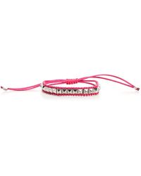 Valentino Garavani Rockstud Embellished Bracelet - Pink