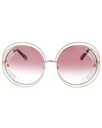 Chloé - Round Frame Sunglasses - Lyst