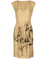 Alberta Ferretti - Graphic Printed Sleeveless Dress - Lyst