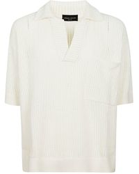 Roberto Collina - Short Sleeved Polo Shirt - Lyst