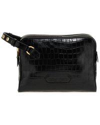 Tom Ford - Logo Patch Embossed Wash Bag - Lyst