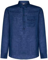 Brunello Cucinelli - Long-sleeved Polo Shirt - Lyst