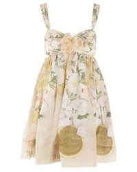 Zimmermann - Coaster Floral Print Ruched Mini Dress - Lyst