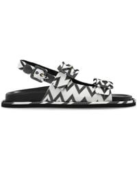 Missoni - Zigzag Printed Double Buckled Sandals - Lyst