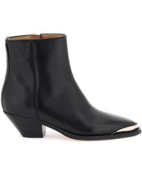 Isabel Marant - Adnae Zipped Ankle Boots - Lyst