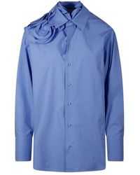 Valentino - Buttoned Long-sleeved Poplin Shirt - Lyst