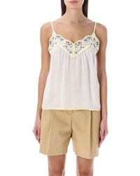 See By Chloé - Embroidered Top - Lyst