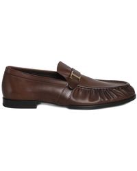 Tod's - Timeless Slip-on Logo Plaque Loafers - Lyst