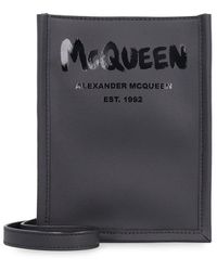 Alexander McQueen - Mini Edge Crossbody Bag With Logo - Lyst