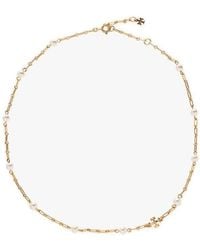 Tory Burch - 'roxanne' Necklace With Glass Pearls - Lyst