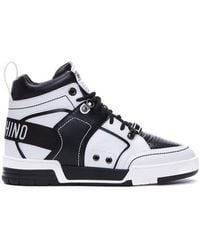 Moschino - Lace-up High-top Sneakers - Lyst