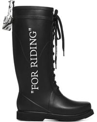 off white biker boots