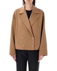 Max Mara Studio - Celso Caban Coat - Lyst