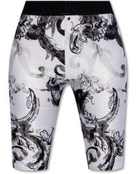 Versace - Shorts With Logo, - Lyst