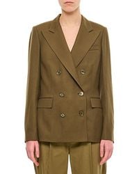 Ralph Lauren - Double Breasted Long Sleeved Blazer - Lyst