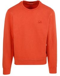 C.P. Company - Logo Embroidered Knit Jumper - Lyst