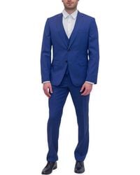 BOSS by HUGO BOSS Three-piece Slim Fit Suit - Blue