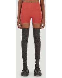 Rick Owens Stretch Shorts - Red