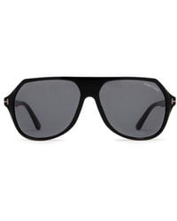 Tom Ford Hayes Pilot Frame Sunglasses - Black