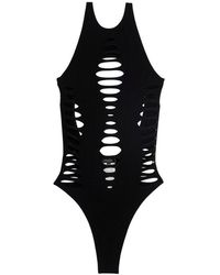 Versace - Cut-out One Piece Swimsuit - Lyst