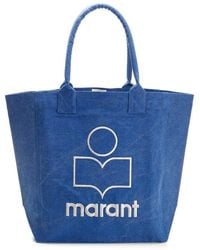 Isabel Marant - Logo Embroidered Large Tote Bag - Lyst