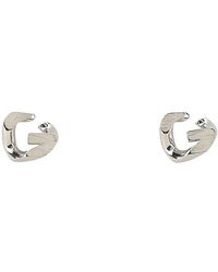Givenchy G-chain Pierced Earrings - Metallic