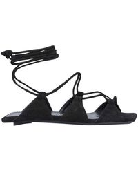 The Attico - Renee Crossover Strap Fastened Sandals - Lyst