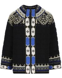Etro - Geometric Pattern Quilted Jacquard Jacket - Lyst