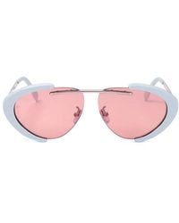 Fendi - Oval Frame Sunglasses - Lyst
