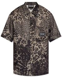Versace - Animalier Print Short-sleeved Shirt - Lyst