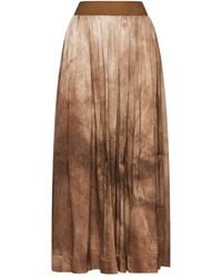 Uma Wang - All-over Printed Flared Hem Midi Skirt - Lyst