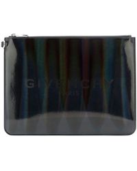 Givenchy Logo Clutch Bags - Black