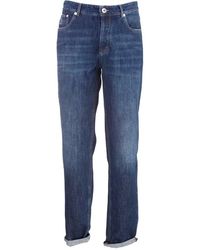 Brunello Cucinelli - Five-pocket Traditional Fit Trousers - Lyst