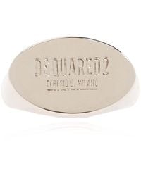 DSquared² - Ring With Logo, - Lyst