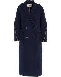 Fendi Double Breasted Coat - Blue
